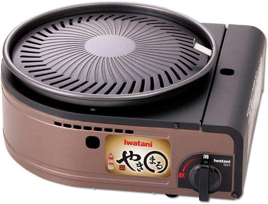 Iwatani Smokeless YAKINUKU, Parrilla Coreana para barbacoa YAKIMARU CB-SLG-1 W/Placa de parrilla de repuesto