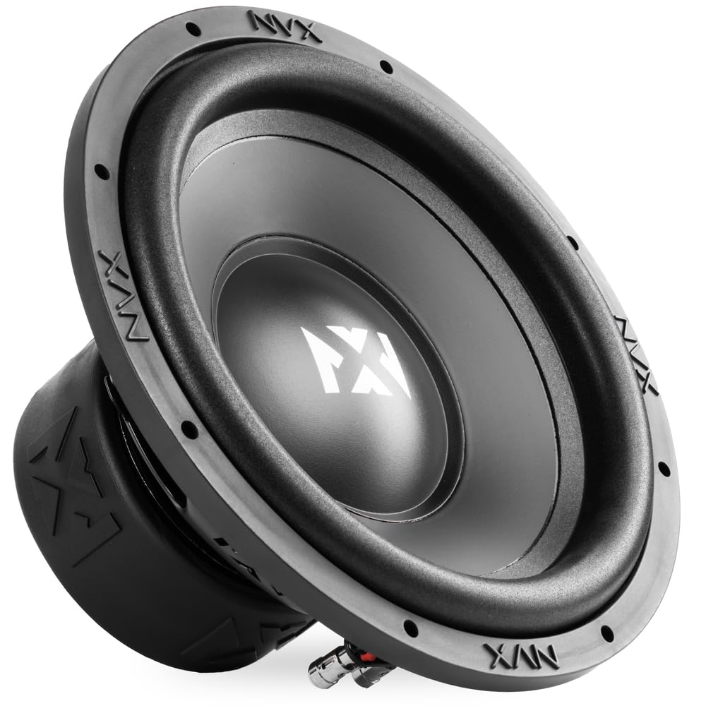 NVX NSW102 Versión 3 (NSW102v3) 1000W Pico (500W RMS) N-Series v3 10" Subwoofer Dual 2-Ohm para Automóvil de 25.4 cm