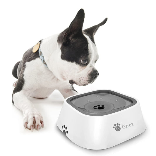 Cuenco de agua para perro de 35 onzas（1 litros），sin derrames，cuenco de agua para mascotas sin goteo，tazón de agua de viaje de gran capacidad para gatos, perros, cuenco de bebida para perro ansiosos