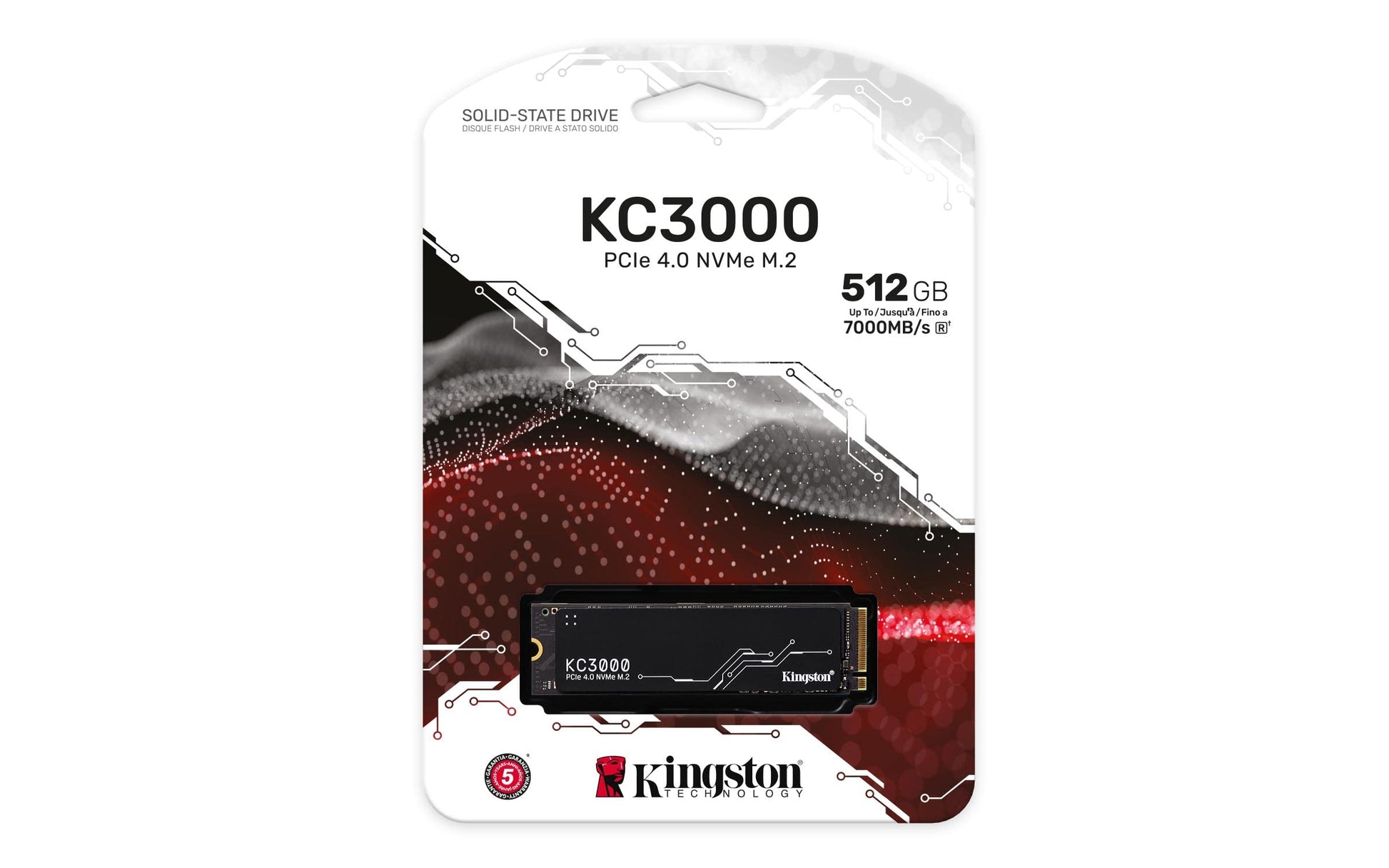 SSD Kingston 512 GB NVMe PCIe Gen 4.0 M.2 2280 Lectura 7000MB/s Escritura 3900MB/s