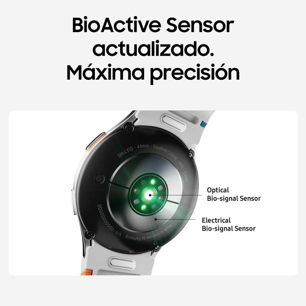Smartwatch Samsung Galaxy Watch7 44mm Khaki AI Nacional con Garantía
