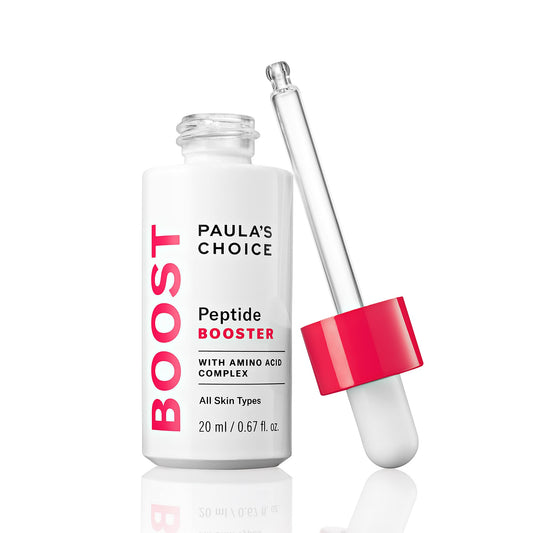 Paula's Choice BOOST Peptide Booster, 0.67 Ounce Bottle Peptide Serum Booster for the Face and Neck, Firmness Enhancing Moisture for Normal Dry or Dehydrated Skin Aging Skin