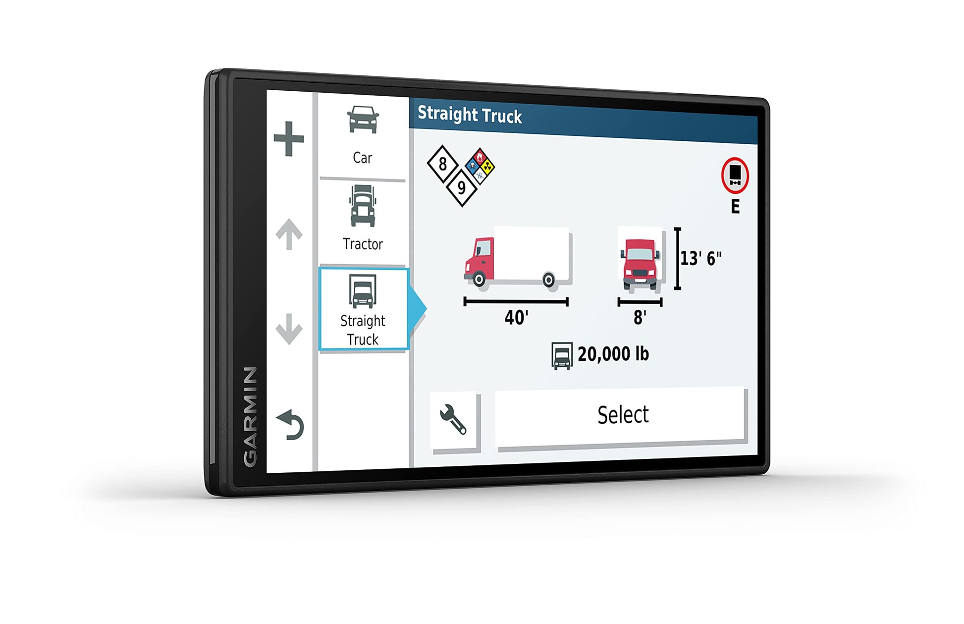 Garmin Dezl OTR500, navegador GPS de camión de 5.5 Pulgadas, enrutamiento Personalizado de Camiones y guía de Carga a Muelle, 010-02603-00