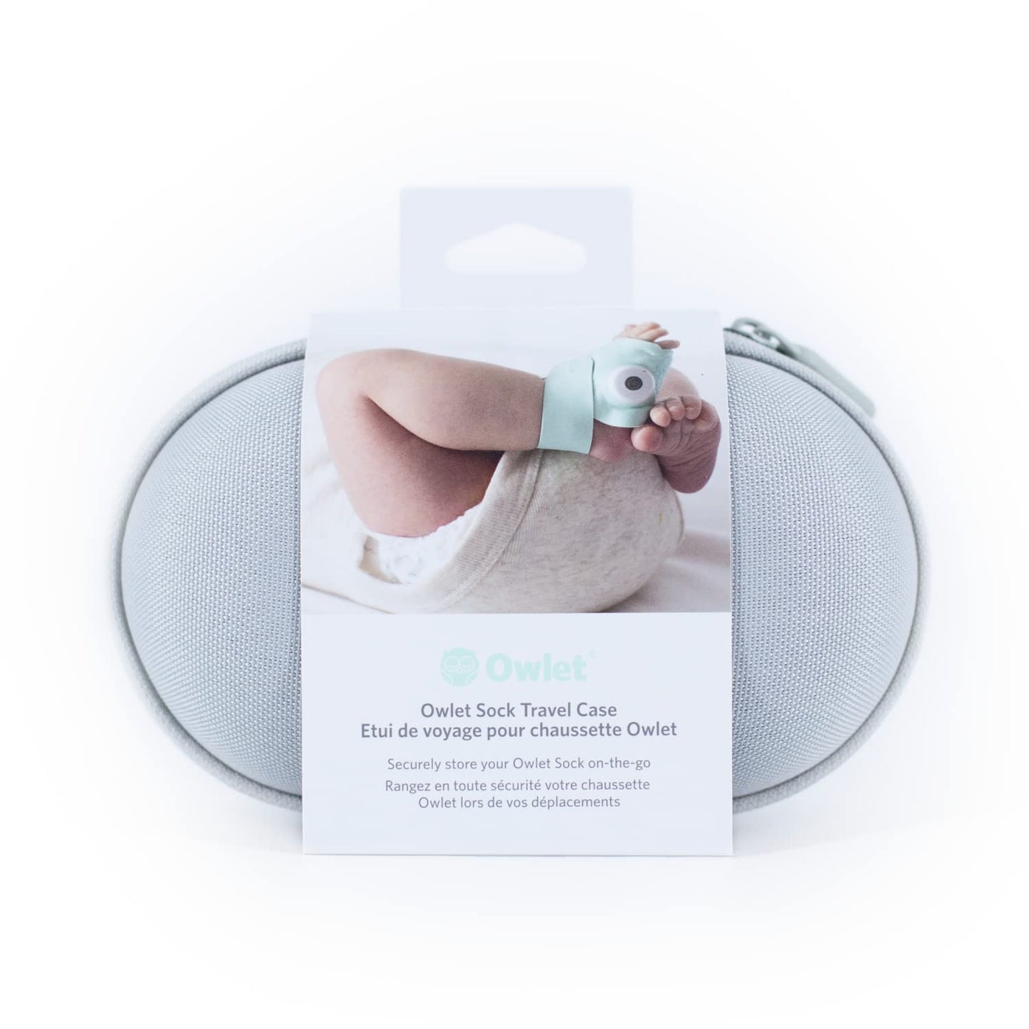 Funda de Viaje Owlet Dream Sock verde para Monitor de Bebé Segura y Organizada