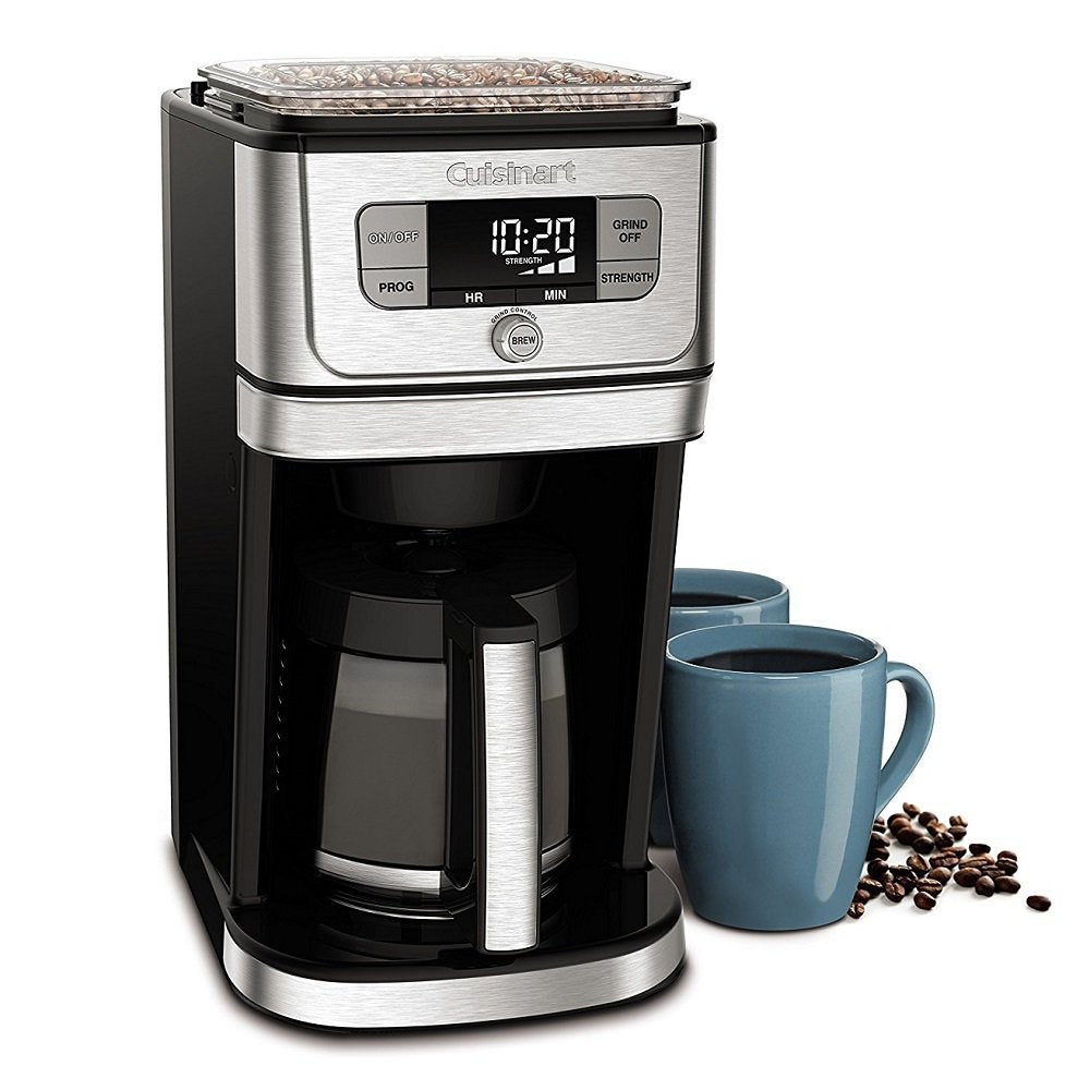 Cuisinart Cafetera con Molino Integrado, Plata, 12 Tazas