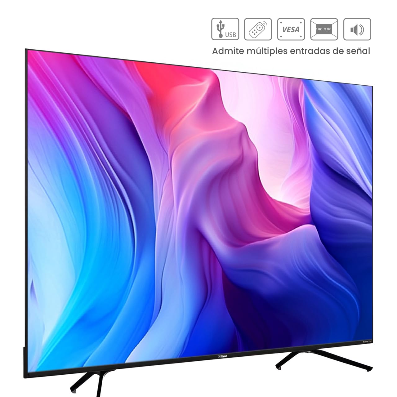 Dahua Smart TV 43” Full HD Android TV | WiFi | Frameless | Youtube, Netflix y Más | HDMI, USB, Bluetooth | Bajo Consumo Energético | Televisión Inteligente