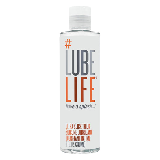 Lube Life Lubricante Anal a Base de Silicona - Espeso y Resistente al Agua, 8 oz, para Hombres, Mujeres y Parejas - Libre de Parabenos, Glicerina y Aceite