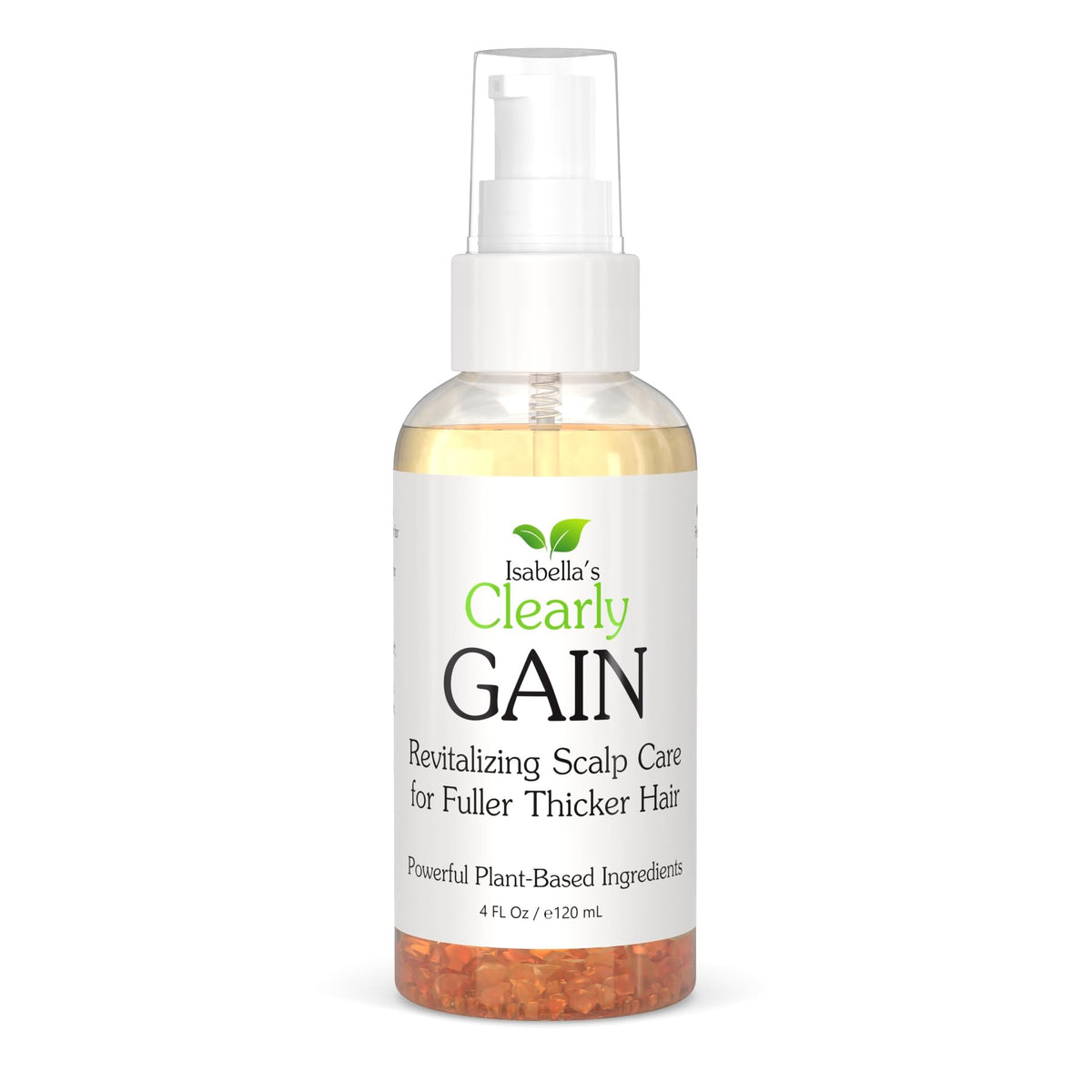 Aceite de Crecimiento del Cabello Clearly GAIN Natural con Ricino Salvia Romero para Cabello Debilitado en Hombres y Mujeres