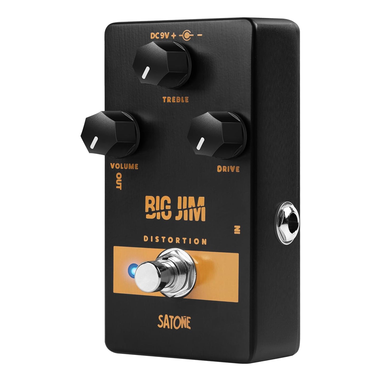 Pedal de Efecto para Guitarra Eléctrica Satone S808 Big Jim Distorsión Ganancia Rica con Bypass Verdadero