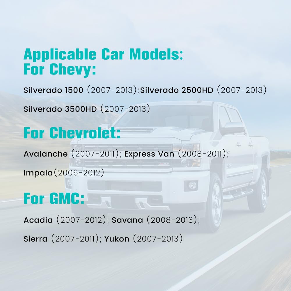 AWESAFE - Radio de coche WiFi 5G estéreo para Chevy Silverado 2007-2013 GMC Sierra