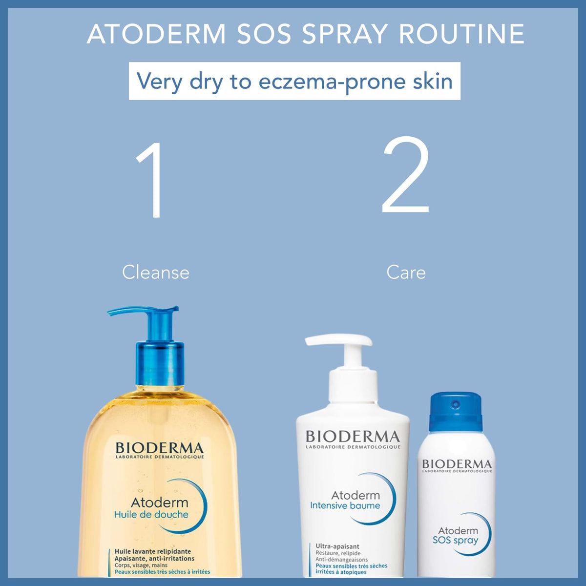 Atoderm SOS Spray Bioderma, Anticomezón de Alivio Inmediato, 200 ml