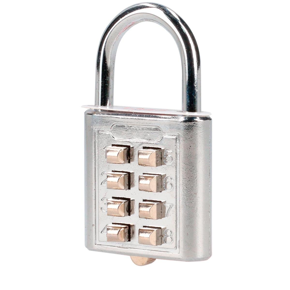 Lock C27C35 Candado de combinación, cromo brillante, 35 mm