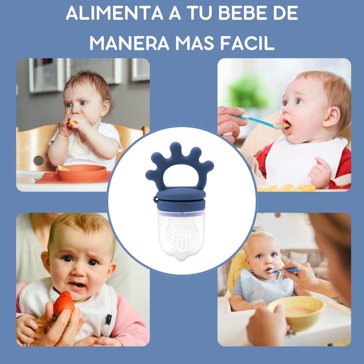 Chupones Alimentadores Seviete Verde con Molde para Paletas y Fundas para Bebés