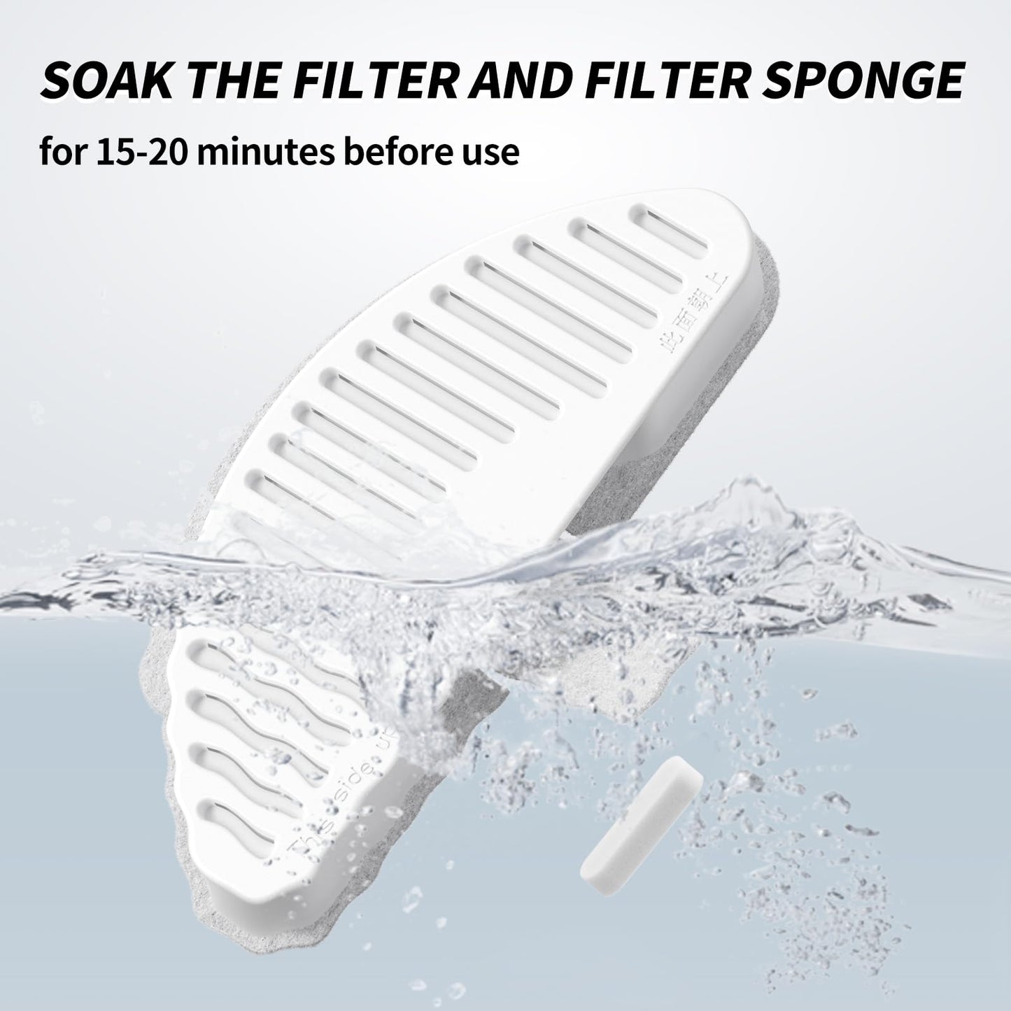 Filtros de Repuesto y Esponjas uahpet para Fuente Automática para Mascotas