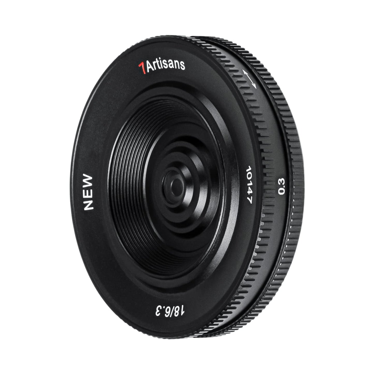 Lente APS-C Prime 18 mm F6.3 Mark Ⅱ 7artisans Negro para Cámaras Fujifilm Sin Espejo
