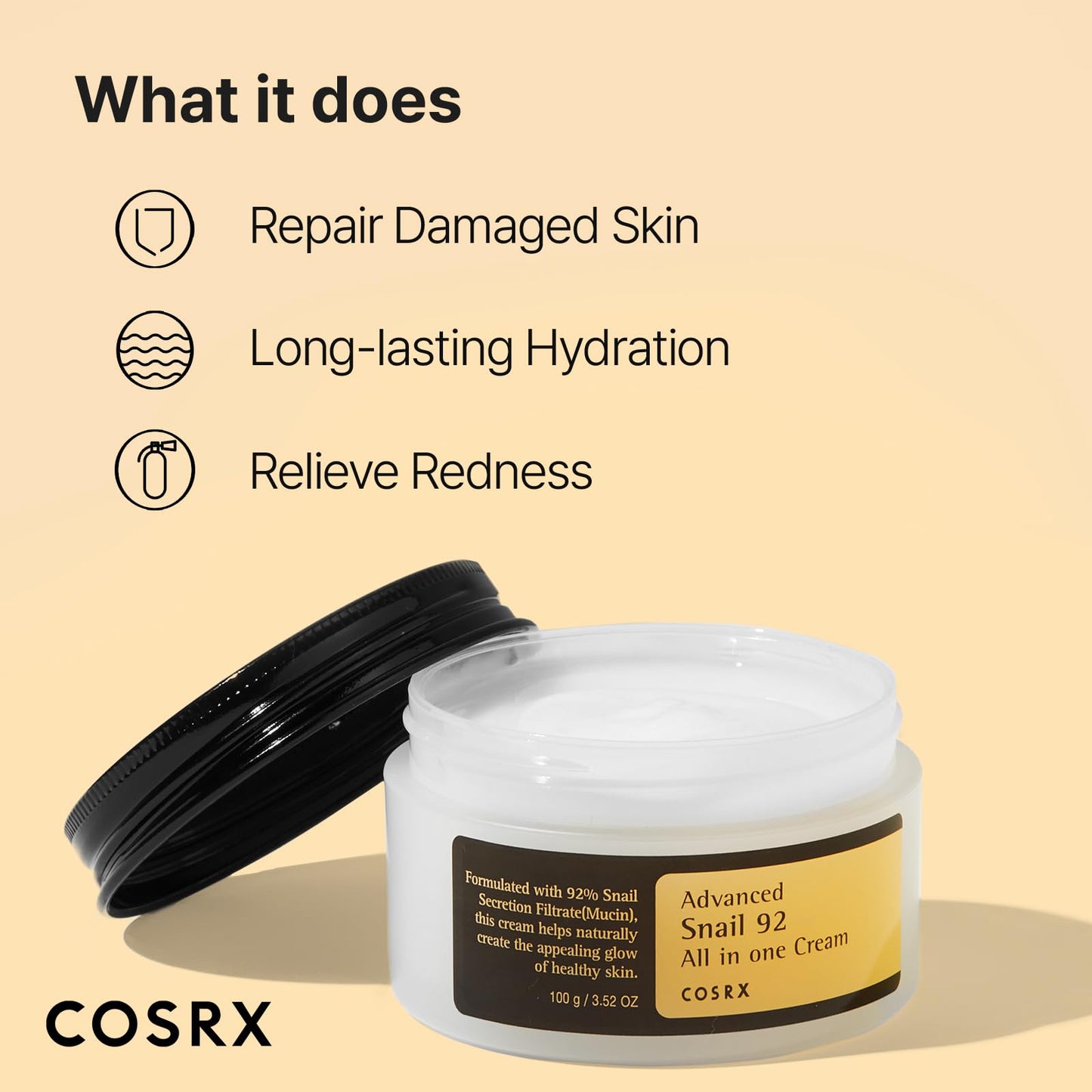 COSRX Advanced Snail 92 All in One Cream, 100ml