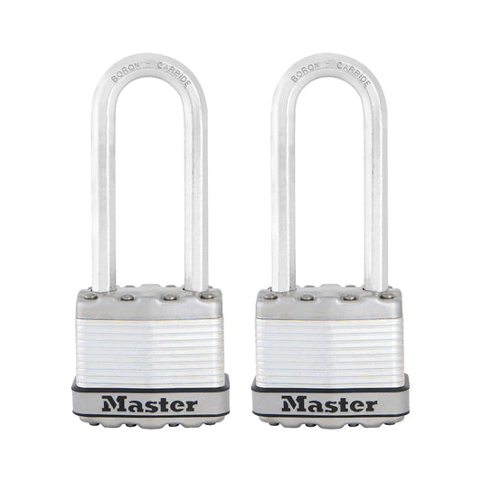 Candado Master Lock Acero Laminado Magnum 1-3/4 Pulgadas Llaves Iguales Paquete de 2