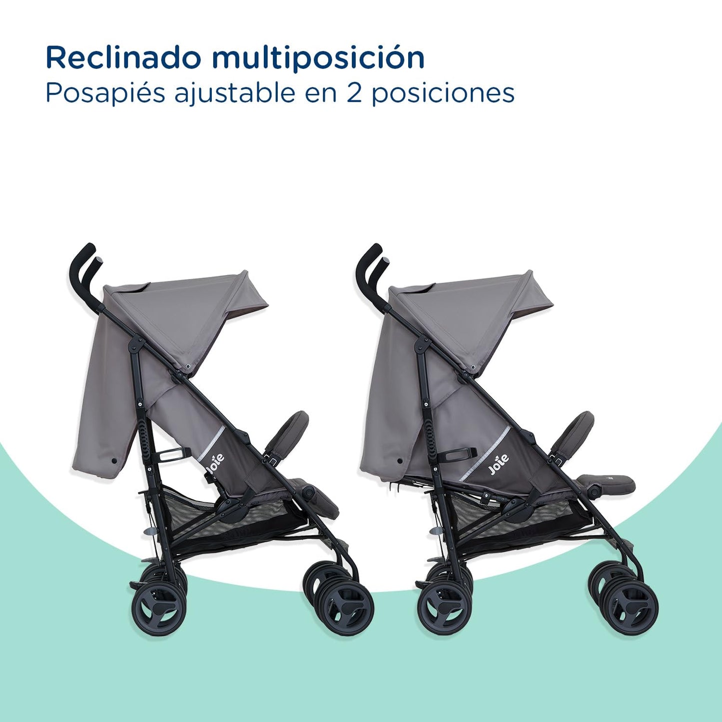 Joie Carriola para Bebe Paragua Nitro XL | Carriola de viaje con Cesta de Compras | Carriola Ligera con Cinturón de 5 puntos | Recién Nacidos a 4 Años o Hasta 15 kilos | Carriola de Baston Plegable