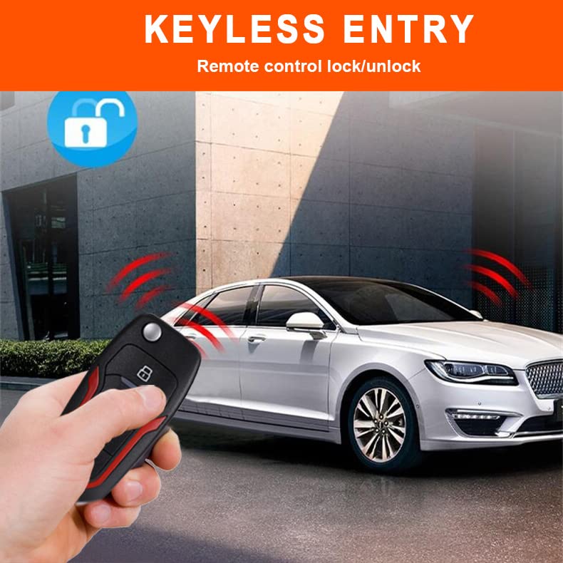Sistema de Alarma de Seguridad BANVIE para Coche con Arrancador Remoto y Botón de Encendido
