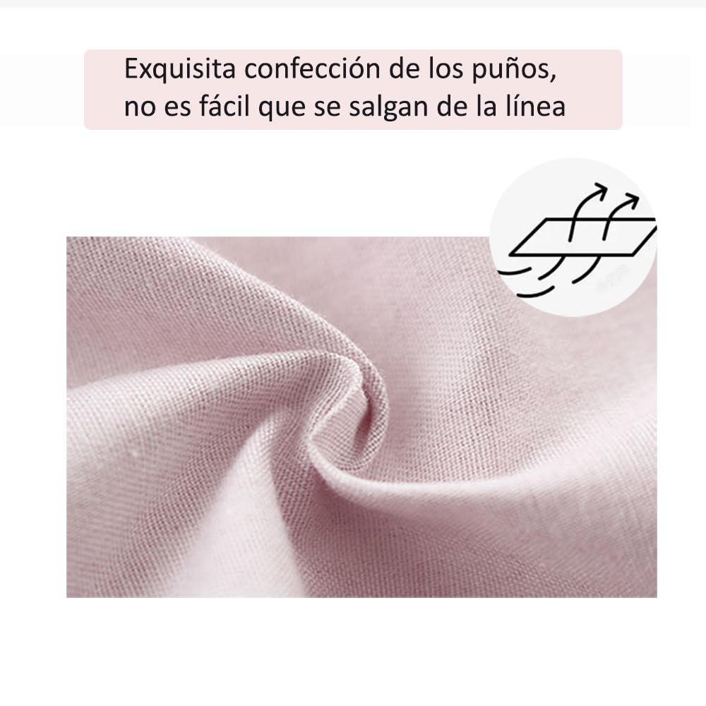 LEIDSANY ropa impermeable y fácil de limpiar (Algodón, rosa)