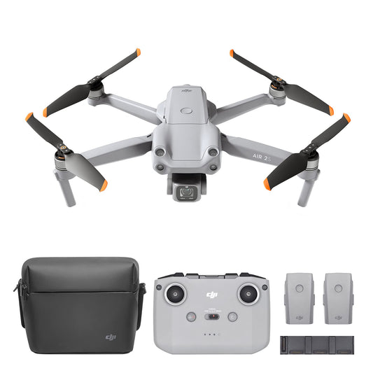 DJI Air 2S Fly More Combo- Drone, Quadcopter, 3 Ejes Gimbal con Cámara, Vídeo en 5.4K, Sensor CMOS de 1 Pulgada, Detección de obstáculos en 4 direcciones, MasterShots, Gris