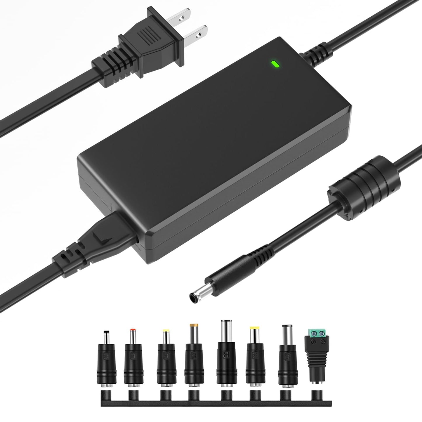 TKDY - Cable de Fuente de alimentación para Monitor de 12 V 5A, Adaptador de Corriente alterna de 12 V, 5A, 4A, 3A CC, Compatible con Monitor LCD de 12 V CC, cámaras de Seguridad CCTV CCTV, Tira de