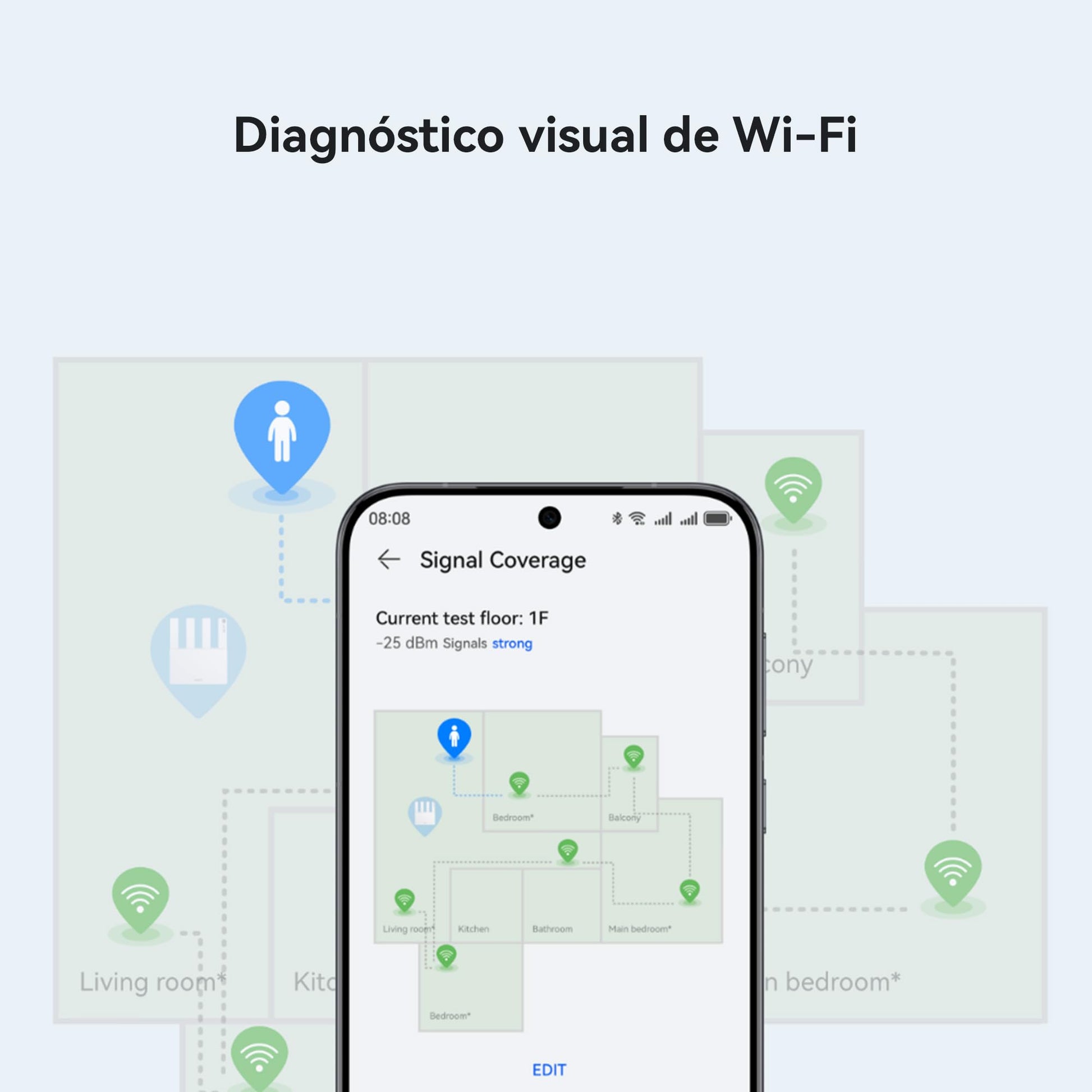 Huawei Router WiFi 7 BE3 3600Mbps, Velocidades ultrarrápidas, Puerto Ethernet 2.5G, EasySetting, Diagnóstico Visual de Wi-Fi, Control Parental, HomeSec