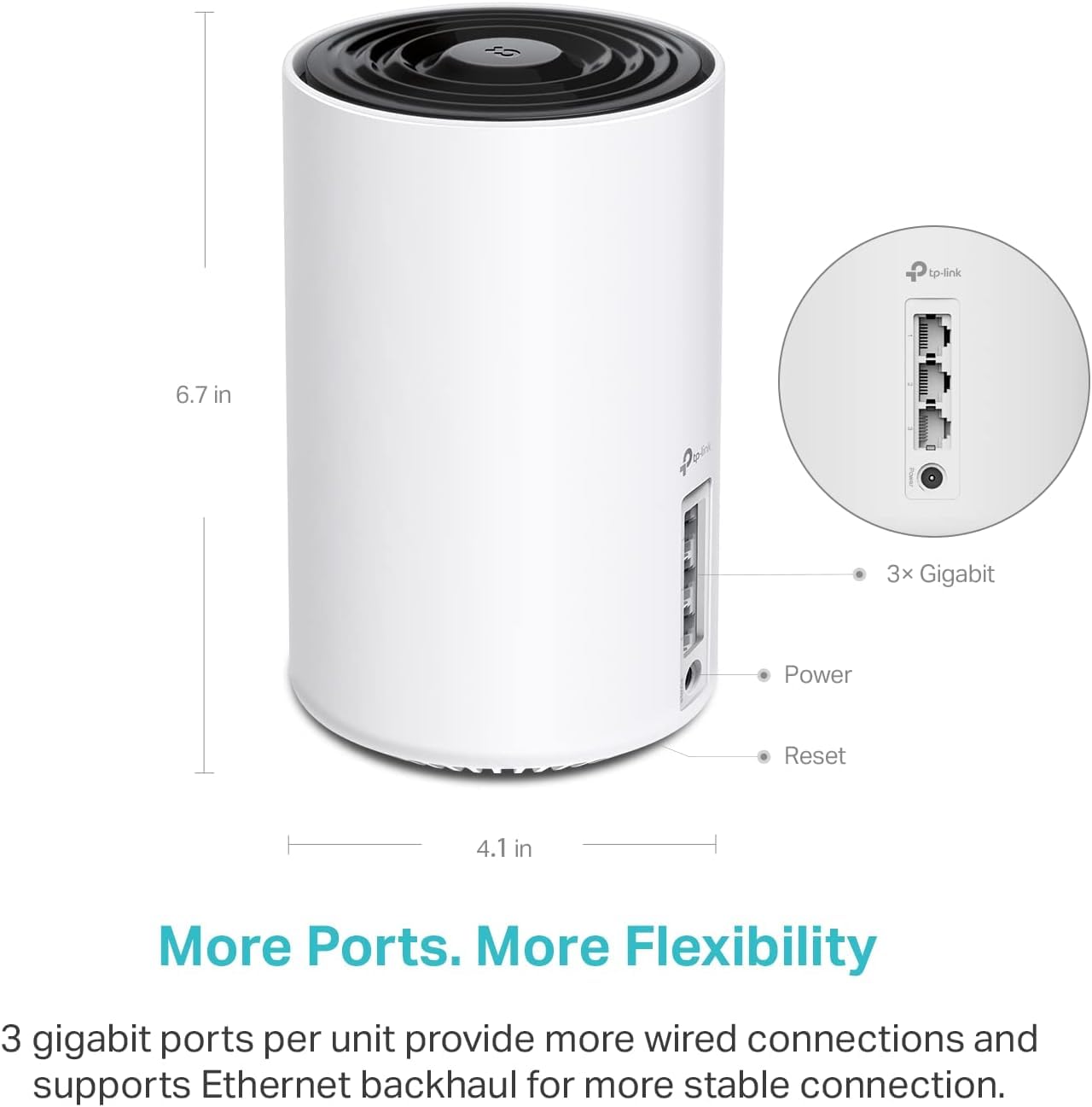 Sistema WiFi Mesh TP-Link Deco AXE5400 Blanco con Banda 6GHz y Baja Latencia para Todo el Hogar