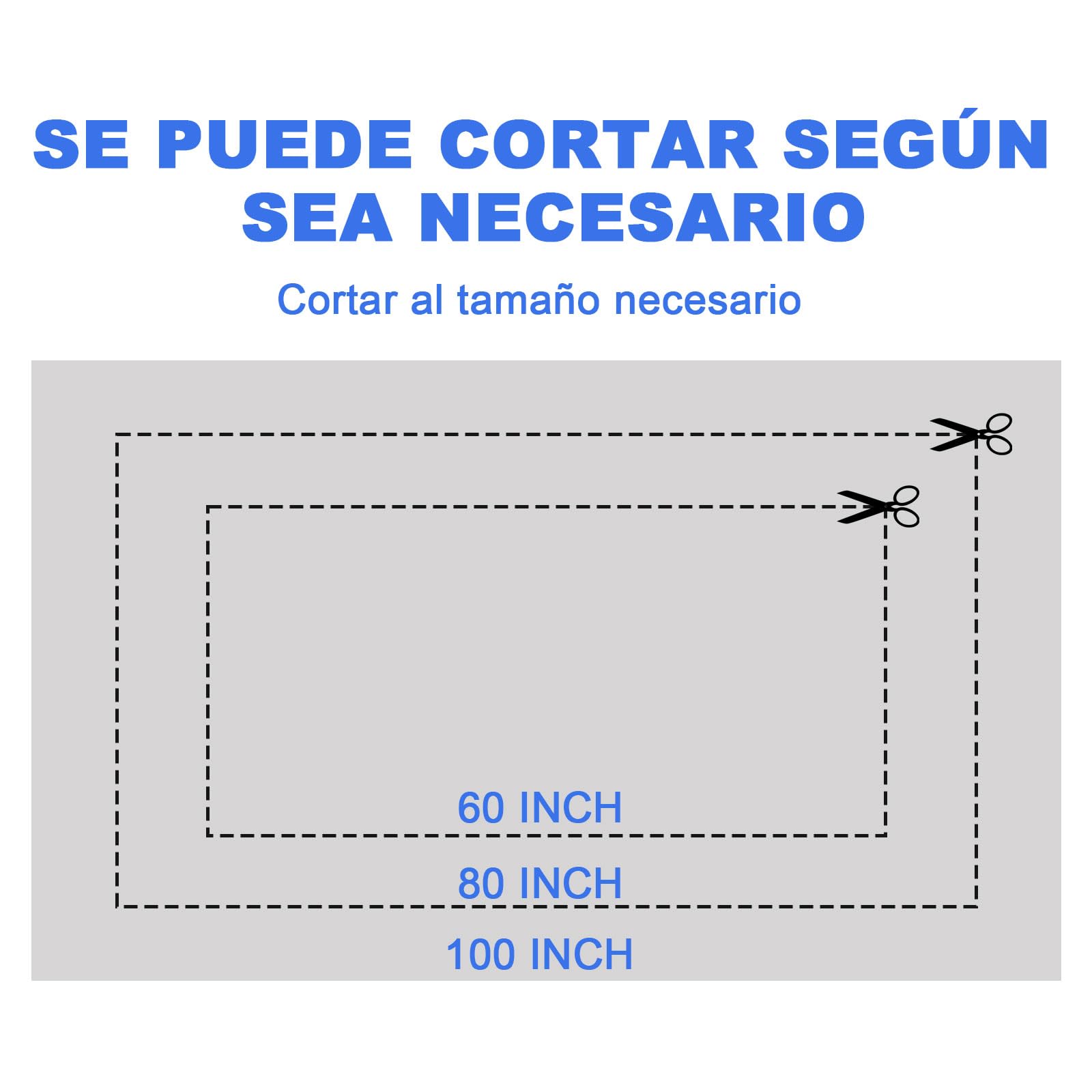 OCCULO Pantalla Proyección, Pantalla Gris para Proyector, 100 Pulgadas, Plegable y Anti-luz, Alto Contraste, Restauración Precisa del Color, para Fiesta, Cine en Casa, Juegos y Oficina