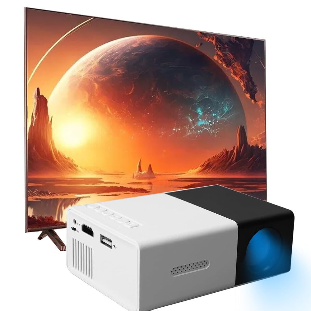 Mini Proyector HD Portátil WiFi soporte 1080P para Cine en Casa y al Aire Libre