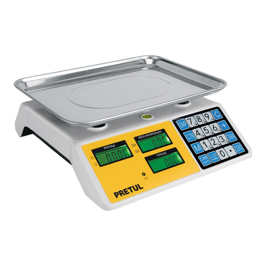 Báscula Electrónica Pretul BASE-30P Multifuniciones 30kg batería Recargable