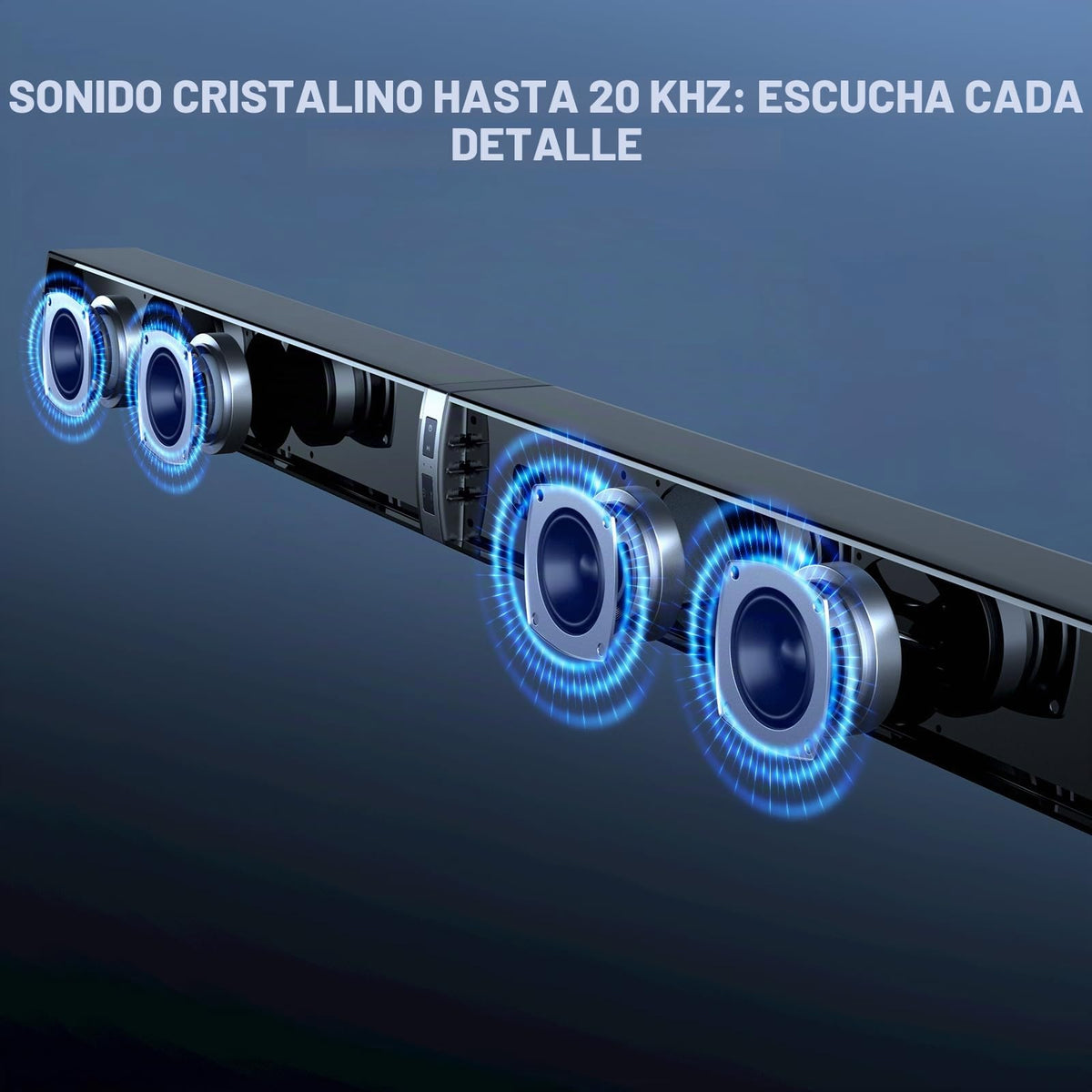 Barra de Sonido MZEIBO Negra 120 W con Subwoofer y Bluetooth 5.3 para Smart TV Surround Sound Sistema de Cine en Casa