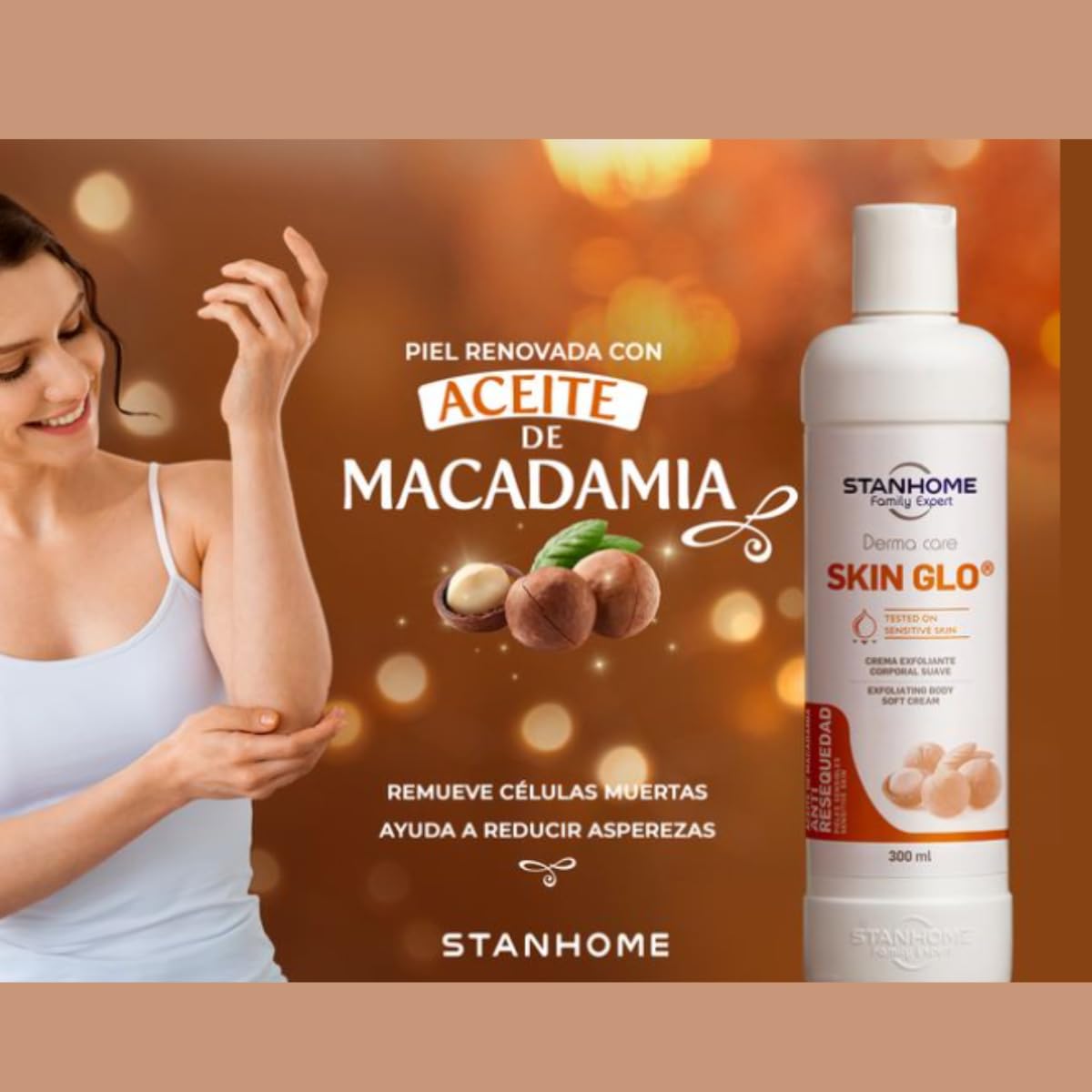 Crema Exfoliante Corporal Stanhome Macadamia Suave