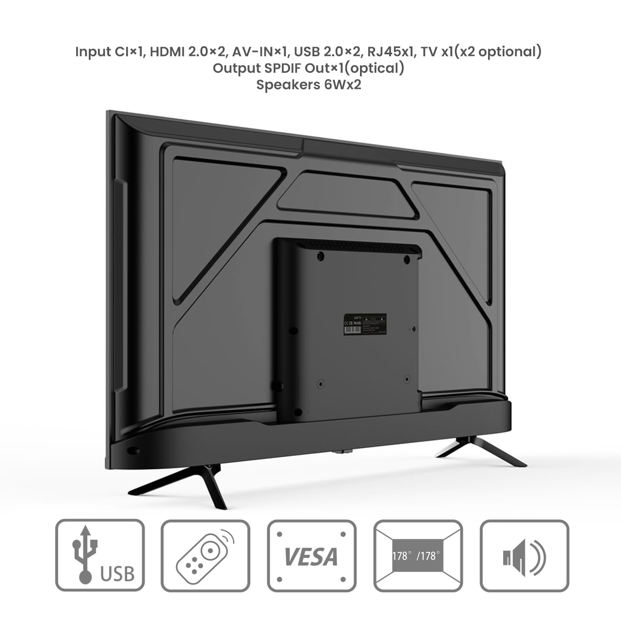 Dahua Smart TV 32” HD Android TV | WiFi | Frameless | Youtube, Netflix y Más | HDMI, USB, Bluetooth | Bajo Consumo Energético | Televisión Inteligente