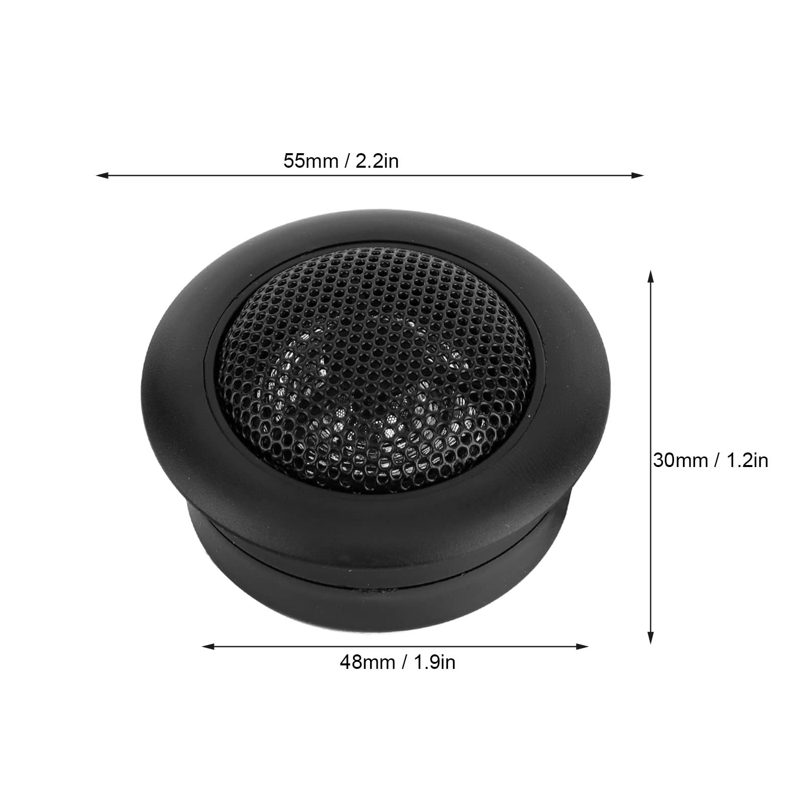 Keenso 2 Piezas Altavoz de Sonido para Automóvil,120 W 2k-22kHz Universal de Alta Potencia Tweeters para Auto