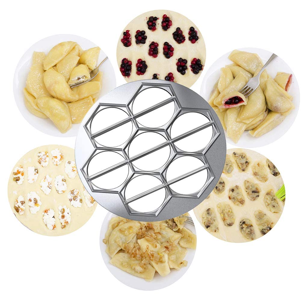 Molde de Masa Empanada Maker Plateado de Aluminio