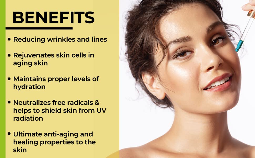 Copper Peptide Face Serum Collagen - With Anti Aging Skin Solutions Properties:1oz/30ml Anti-Wrinkle Formula For Youthful Skin-Promotes Collagen Production And Cell Rejuvenationâ€"Heals Micro Wounds