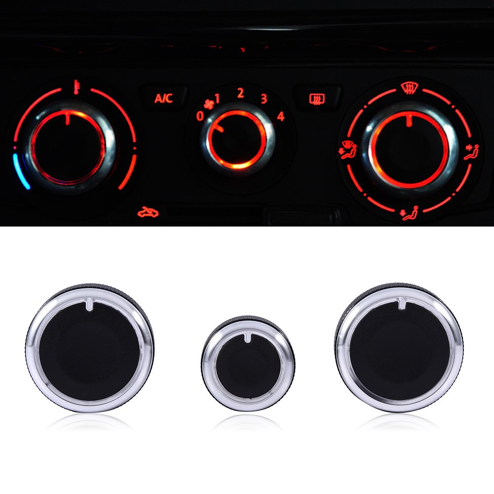 Perillas de Interruptor de Aire Acondicionado Qiilu para Heater Dash