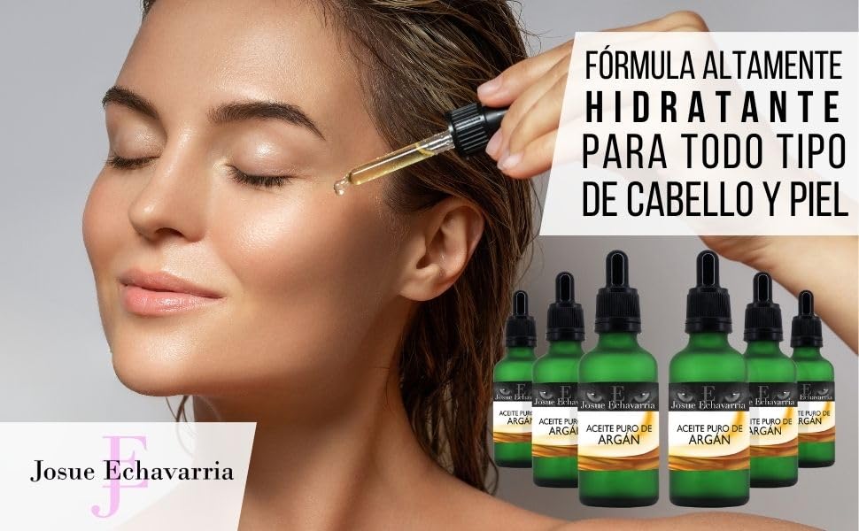 Kit de 3 Frascos de Aceite de Argán Orgánico 50ml para Hidratatión de Piel y Cabello - 100% Natural - Sin Químicos - Mejora la Belleza y Salud de tu Piel y Cabello - ¡Aprovecha sus Beneficios Eco-friendly!
