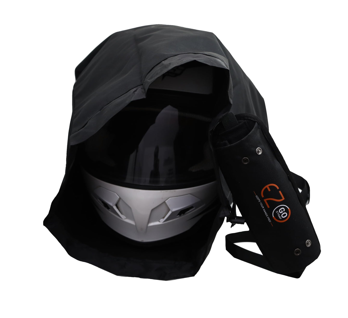 Bolsa de transporte para cascos de motocicleta, plegable, se adapta a cascos de cara completa, accesorio de conducción manos libres, protección contra robos, para hombres, mujeres y niños, color negro
