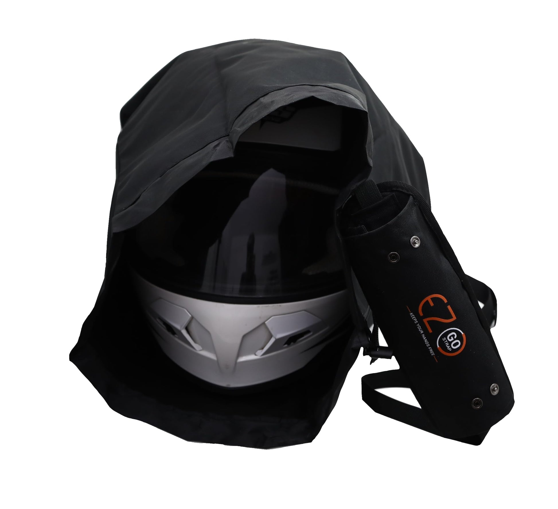 Bolsa de transporte para cascos de motocicleta, plegable, se adapta a cascos de cara completa, accesorio de conducción manos libres, protección contra robos, para hombres, mujeres y niños, color negro