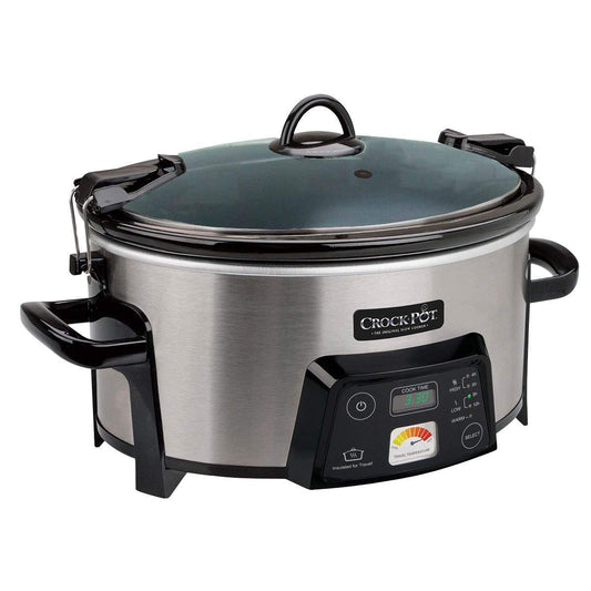 Crock-Pot SCCPCTS605-S Cook Travel Serve 6 cuartos de galón de cocción lenta programable