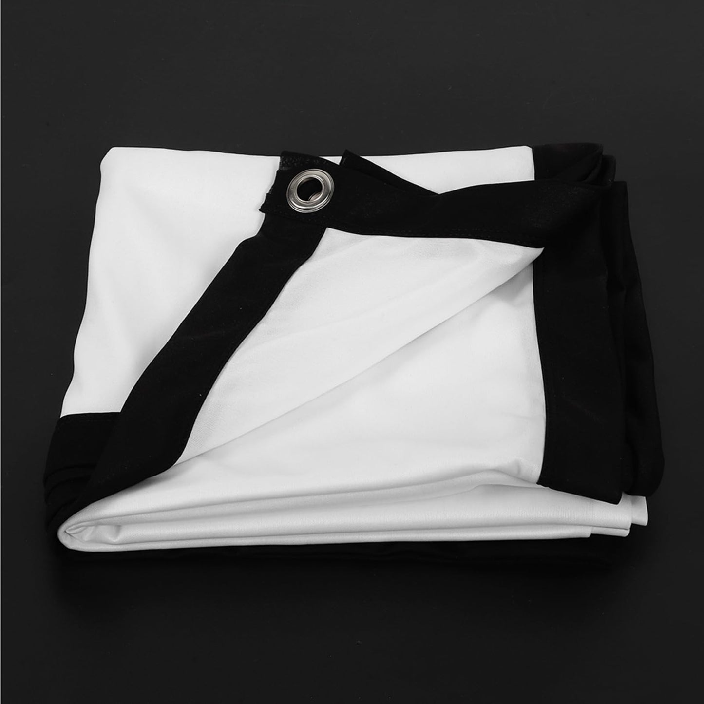 GOWENIC Pantalla de Portátil, Poliéster Plegable sin Arrugas, Proyección Frontal y Trasera, Película para Acampar Al Aire Libre (60 Pulgadas)