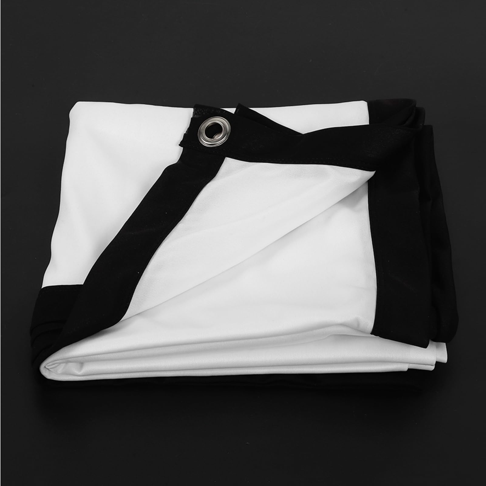 GOWENIC Pantalla de Portátil, Poliéster Plegable sin Arrugas, Proyección Frontal y Trasera, Película para Acampar Al Aire Libre (60 Pulgadas)