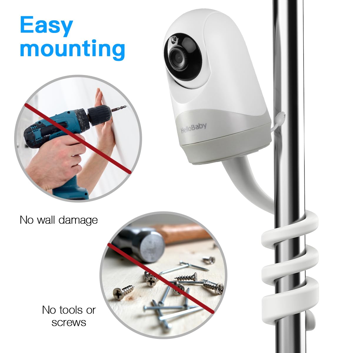 Cámara para Monitor de Bebé HOLACA Montaje Giratorio