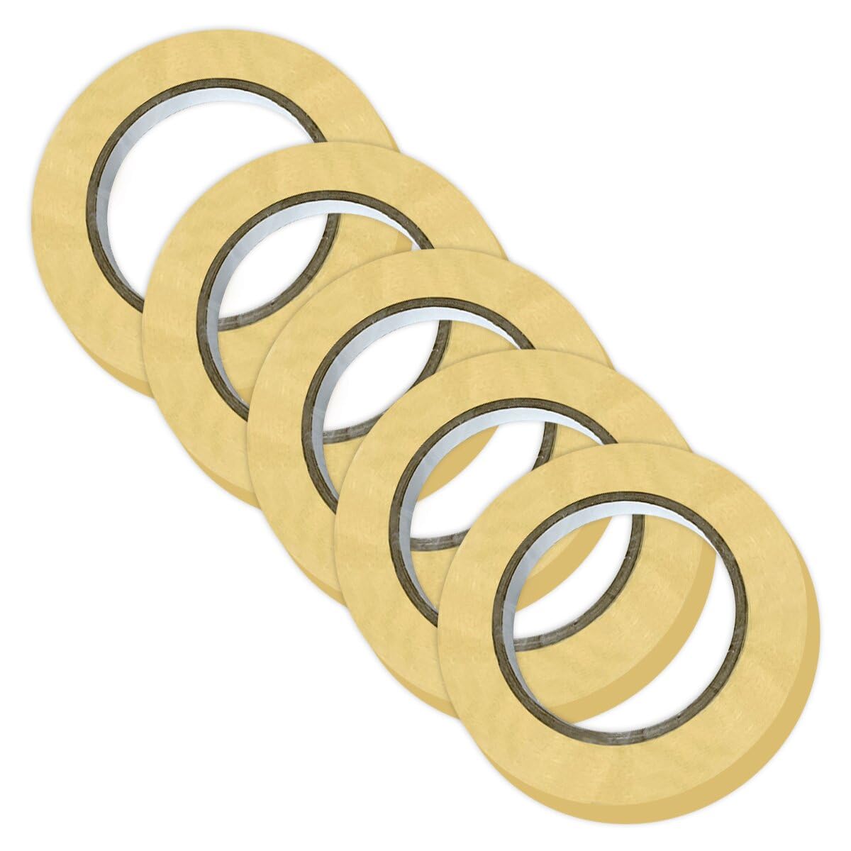Feleolibe - Cinta indicadora esterilizadora autoclave de 5 rollos para esterilización de vapor (1/2 pulgadas, 60 yardas/rollo)