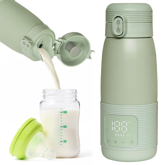 Calentador de Biberones CUXFLS Portátil para Viajes Gran Capacidad 500 ml