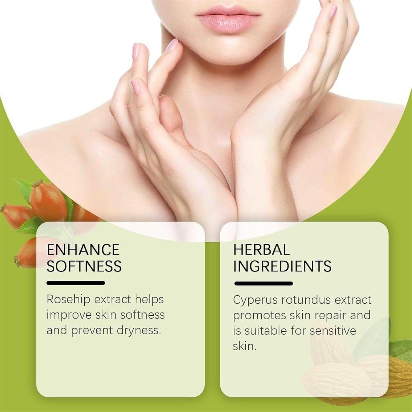 Pack 2 Aceites Naturales para Depilación y Reducción del Vello Corporal - Cyperus Rotundus - Todo Tipo de Piel