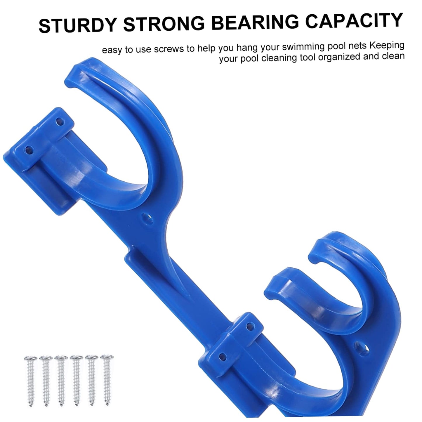 FONDOTIN 4piezas Varilla De Almacenamiento Plástica Para Limpieza De Alberca Accesorios Colgantes Y Organizador Para Herramientas De Piscina Material Duradero Y Ecológico