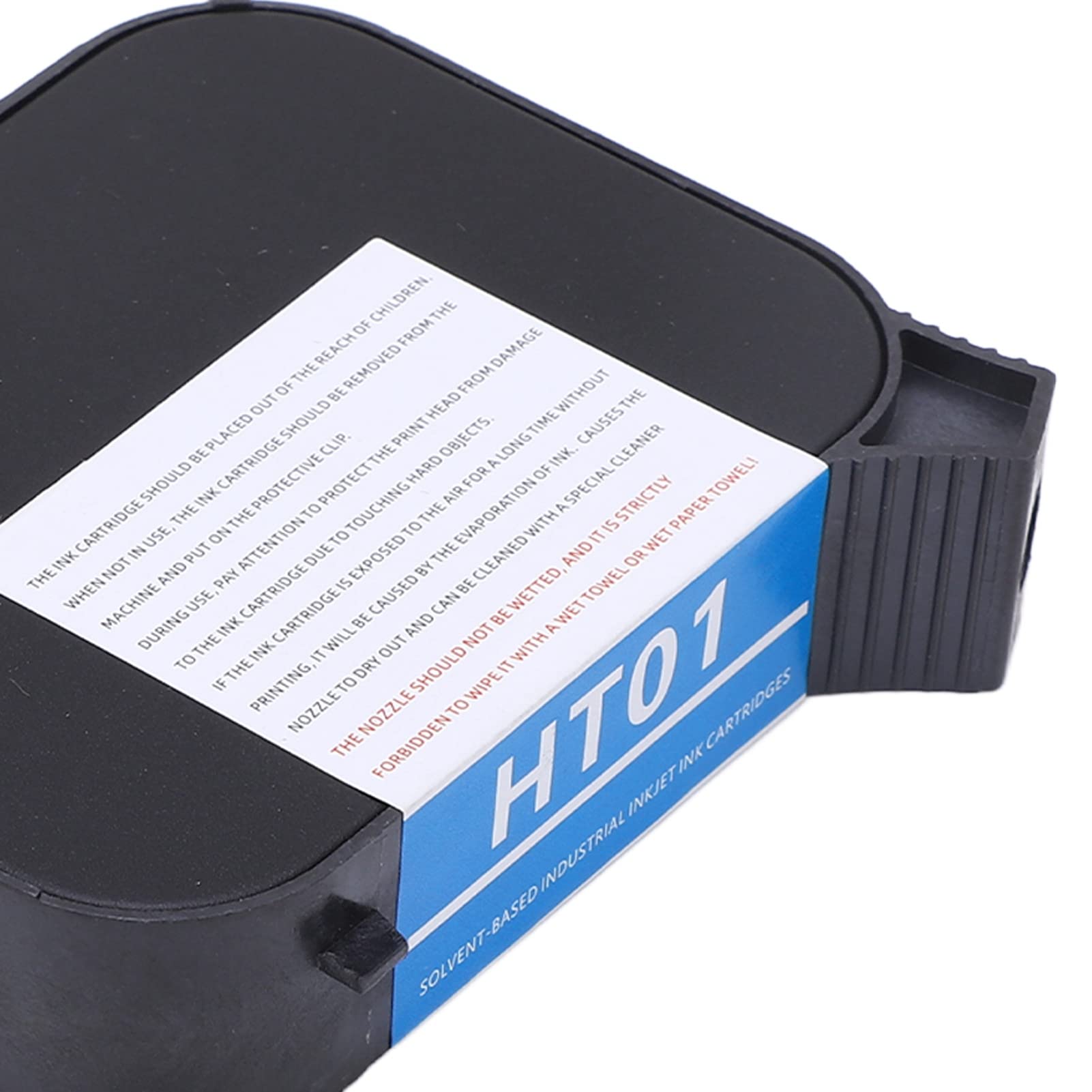 Cartucho de Tinta para Impresora de Inyección de Tinta, Cartucho de Tinta para Impresora Portátil HT01 de 42 Ml, Reemplazo de Cartucho de Impresora de Inyección de Tinta de (BLACK)